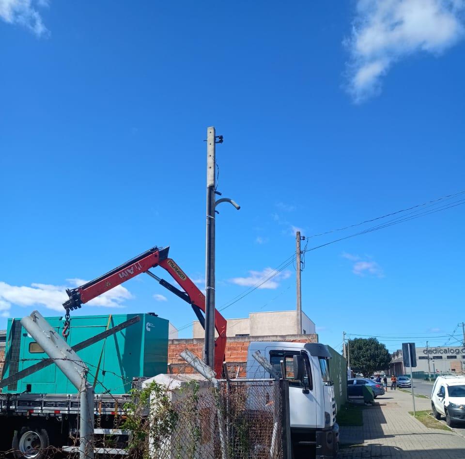 Movimentação de carga em via urbana
